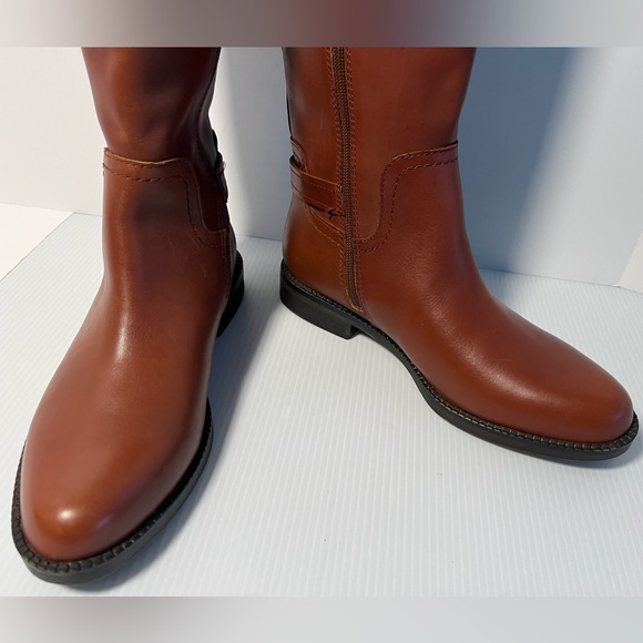 Franco Sarto Genuine Leather Upper Knee-High Boots US sz 6 Color: Cognac - Picture 3 of 14